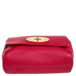 Pre Owned Mulberry Red Leather Small Lily Shoulder Bag