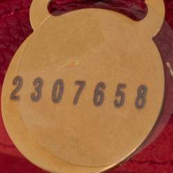 Pre Owned Mulberry Red Leather Small Lily Shoulder Bag