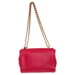 Pre Owned Mulberry Red Leather Small Lily Shoulder Bag
