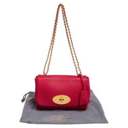 Pre Owned Mulberry Red Leather Small Lily Shoulder Bag