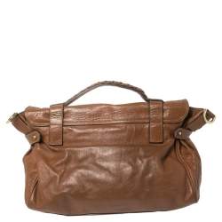 Pre Owned Mulberry Brown Leather Alexa Satchel