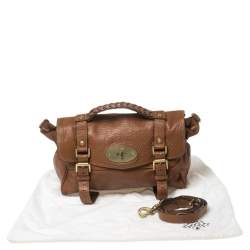 Pre Owned Mulberry Brown Leather Alexa Satchel