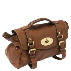 Pre Owned Mulberry Brown Leather Alexa Satchel