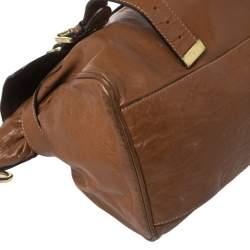 Pre Owned Mulberry Brown Leather Alexa Satchel