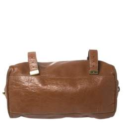 Pre Owned Mulberry Brown Leather Alexa Satchel