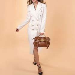 Pre Owned Mulberry Brown Leather Alexa Satchel