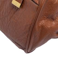 Pre Owned Mulberry Brown Leather Alexa Satchel