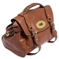 Pre Owned Mulberry Brown Leather Alexa Satchel