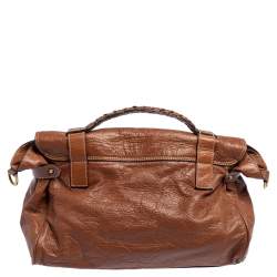 Pre Owned Mulberry Brown Leather Alexa Satchel