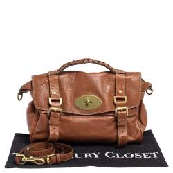 Pre Owned Mulberry Brown Leather Alexa Satchel