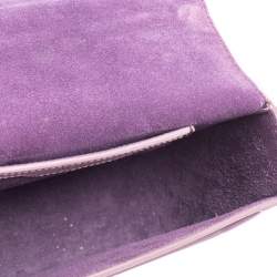 Pre Owned Mulberry Lilac Leather Tenby Crossbody Bag