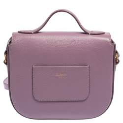 Pre Owned Mulberry Lilac Leather Tenby Crossbody Bag