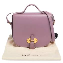 Pre Owned Mulberry Lilac Leather Tenby Crossbody Bag