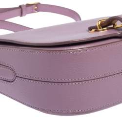 Pre Owned Mulberry Lilac Leather Tenby Crossbody Bag