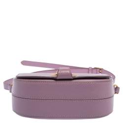 Pre Owned Mulberry Lilac Leather Tenby Crossbody Bag