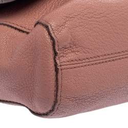 Pre Owned Mulberry Pale Pink Leather Small Lily Shoulder Bag