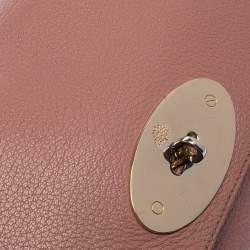 Pre Owned Mulberry Pale Pink Leather Small Lily Shoulder Bag