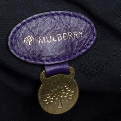 Pre Owned Mulberry Purple Leather Oversized Alexa Satchel