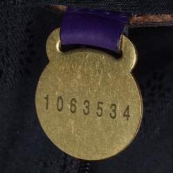 Pre Owned Mulberry Purple Leather Oversized Alexa Satchel