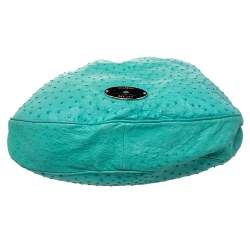 Pre Owned Mulberry Green Ostrich Mitzy Hobo