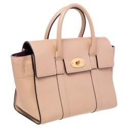 Pre Owned Mulberry Beige Leather Bayswater Satchel