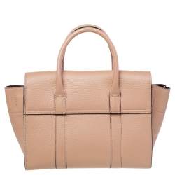 Pre Owned Mulberry Beige Leather Bayswater Satchel