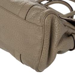 Pre Owned Mulberry Olive Green Leather Small Bayswater Satchel