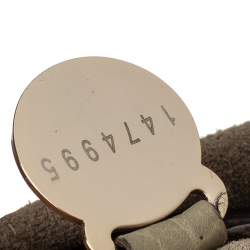 Pre Owned Mulberry Olive Green Leather Small Bayswater Satchel