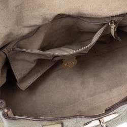 Pre Owned Mulberry Olive Green Leather Small Bayswater Satchel