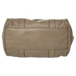 Pre Owned Mulberry Olive Green Leather Small Bayswater Satchel