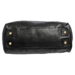 Pre Owned Mulberry Black Pebbled Leather Bayswater Satchel