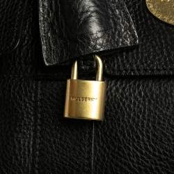 Pre Owned Mulberry Black Pebbled Leather Bayswater Satchel