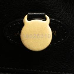 Pre Owned Mulberry Black Pebbled Leather Bayswater Satchel