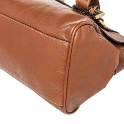 Pre Owned Mulberry Brown Leather Alexa Satchel