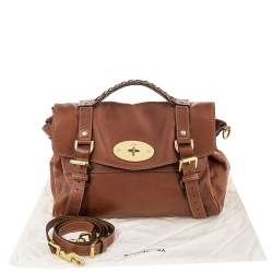 Pre Owned Mulberry Brown Leather Alexa Satchel