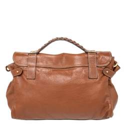 Pre Owned Mulberry Brown Leather Alexa Satchel