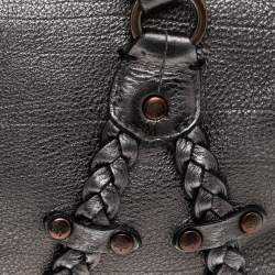 Pre Owned Mulberry Vintage Metallic Silver Leather Satchel