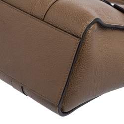 Pre Owned Mulberry Khaki Green Leather Small Bayswater Satchel