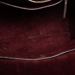 Pre Owned Mulberry Khaki Green Leather Small Bayswater Satchel