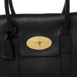 Pre Owned Mulberry Black Leather Bayswater Satchel