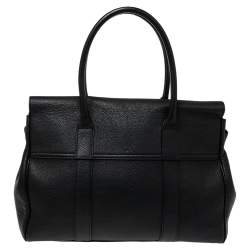 Pre Owned Mulberry Black Leather Bayswater Satchel
