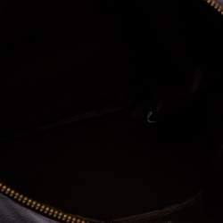 Pre Owned Mulberry Burgundy Leather Daria Fold Over Clutch 