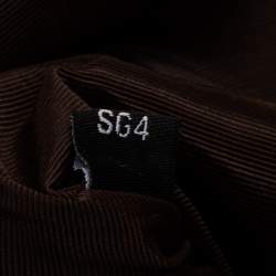 Pre Owned Mulberry Burgundy Leather Daria Fold Over Clutch 