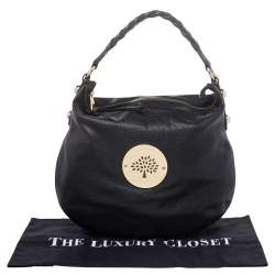 Pre Owned Mulberry Black Leather Medium Soft Spongy Daria Hobo