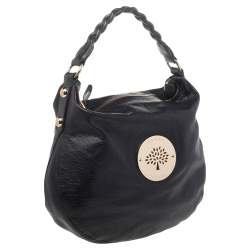 Pre Owned Mulberry Black Leather Medium Soft Spongy Daria Hobo