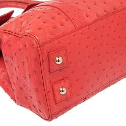 Pre Owned Mulberry Pink Ostrich Bayswater Satchel