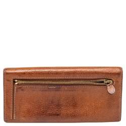 Mulberry Brown Leather Continental Wallet