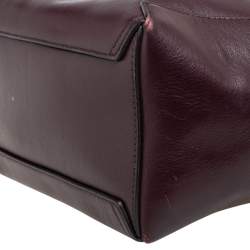 Pre Owned Mulberry Burgundy Leather Camden Press Studded Hobo
