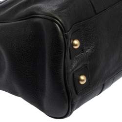 Pre Owned Mulberry Black Pebbled Leather Bayswater Satchel