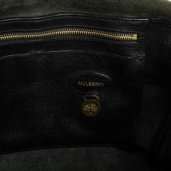 Pre Owned Mulberry Black Pebbled Leather Bayswater Satchel